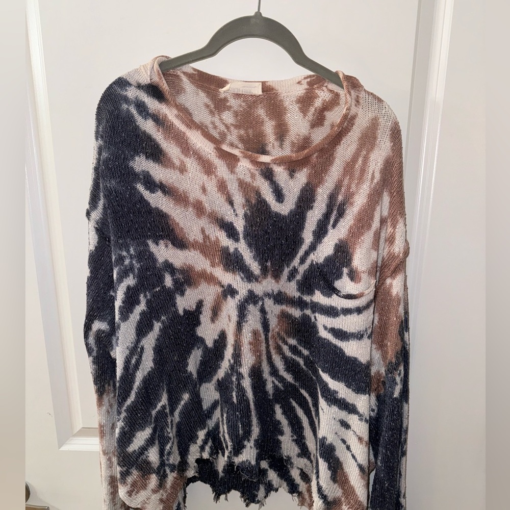 Peach Love tie dye sweater